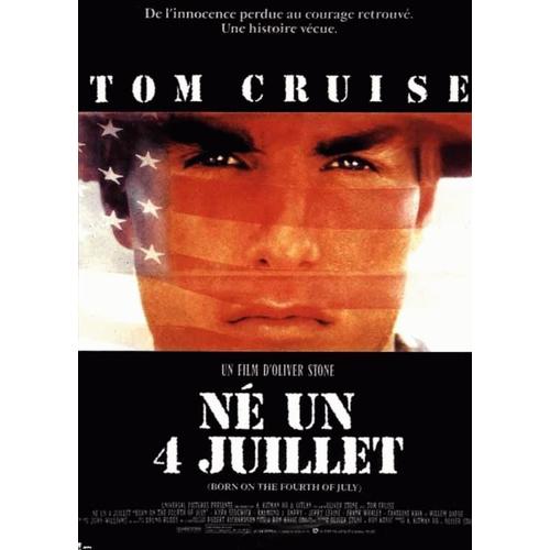 Affiche Originale Cinema - Né Un 4 Juillet (Born On The Fourth Of July) - 1989 - Tom Cruise - Dimension : 120x160cm