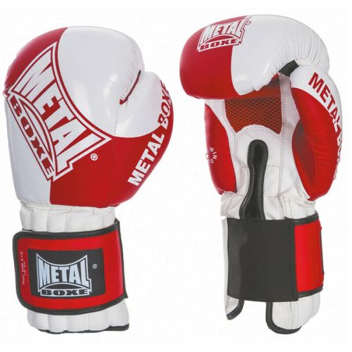 Gants De Boxe Entraînement Velcro Metal Boxe Bf - Rouge