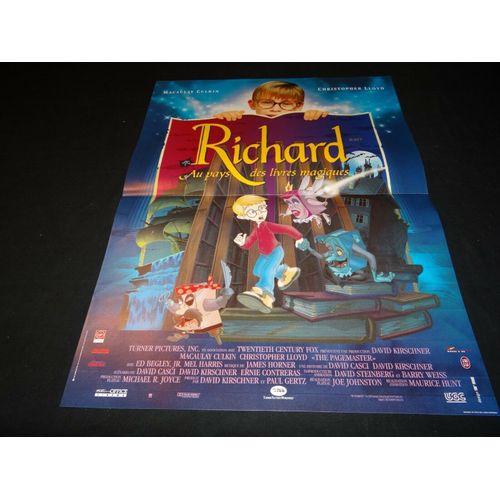 Affiche Originale Cinema - Richard Au Pays Des Livres Magiques (The Pagemaster) - 1994 - Dimension : 40x60cm
