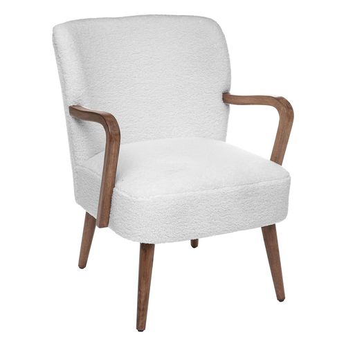 Fauteuil À Boucle Avec Accoudoirs Chiara - Blanc