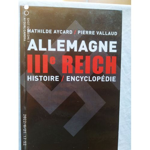 Mathilde Aycard / Pierre Vallaud, Allemagne Iiie Reich, Hist / Encyclopédie, Le Grand Livre Du Mois