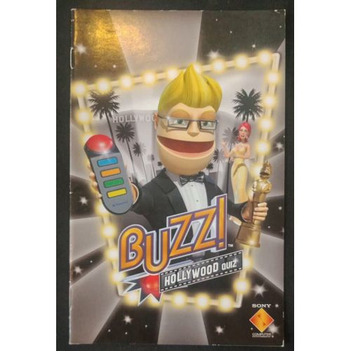 Buzz ! Hollywood Quiz - Notice Officielle - Sony Playstation 2 - Ps2