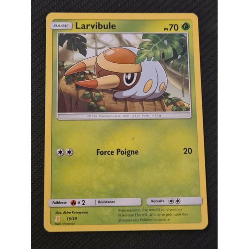 Pokemon Française Larvibule 16 / 30 Trainer Kit Raichu D'alola