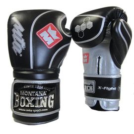 Gants De Boxe Montana X-Fight Evo - 14 Oz - Noir / Argent