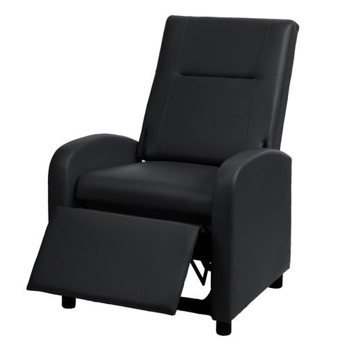 Fauteuil Tv Relax Synthétique Pliable 99x70x75cm Synthétique Noir 04_0002005