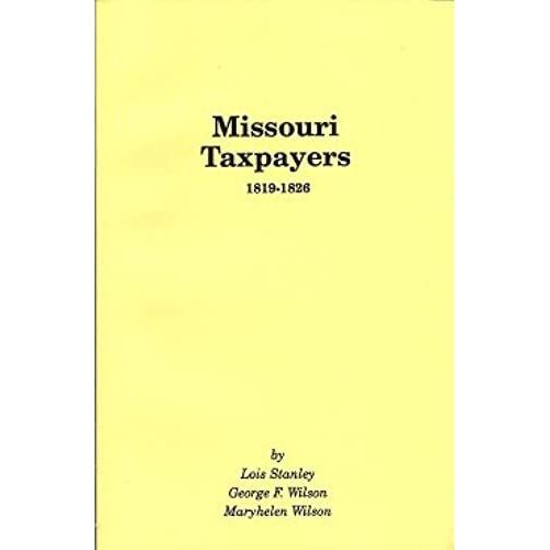 Missouri Taxpayers, 1819-1826.