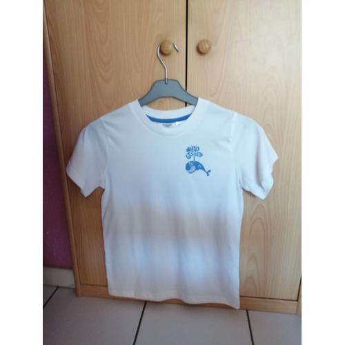 Tee-Shirt Blanc Garçon La Redoute Taille 12 Ans Comme Neuf