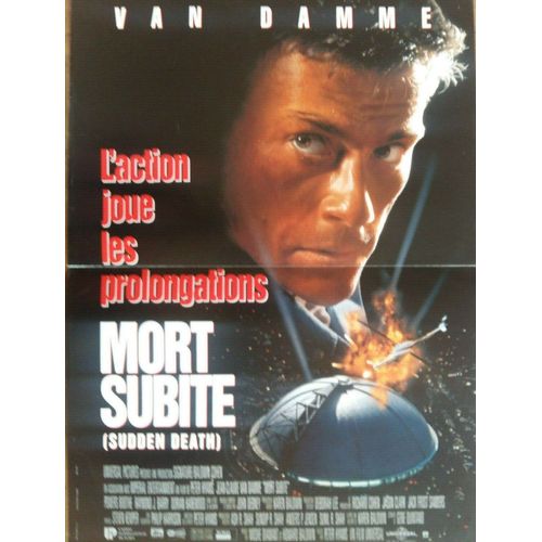 Mort Subite - Affiche Originale De Cinéma - Format 40x60 Cm - Un Film De Peter Hyams Avec Jean-Claude Van Damme, Powers Boothe, Raymond J. Barry, Whittni Wright - Année 1996