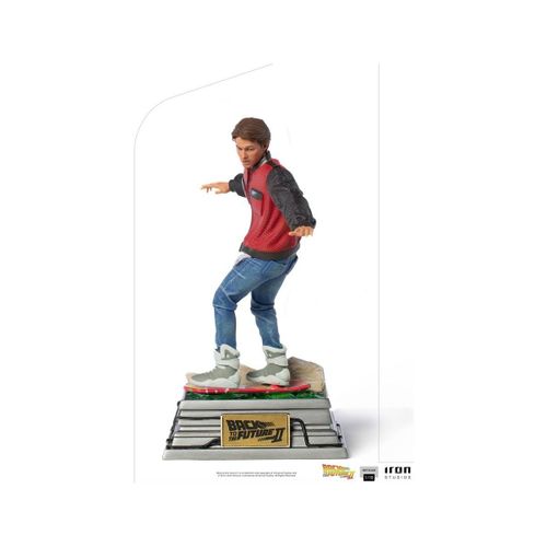 Retour Vers Le Futur Ii - Statuette 1/10 Art Scale Marty Mcfly On Hoverboard 22 Cm