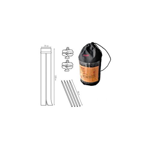 Kit porte magnétique L. 310 x H. 2 250 mm + 2 étais top L. 1 550 à 2 900 mm