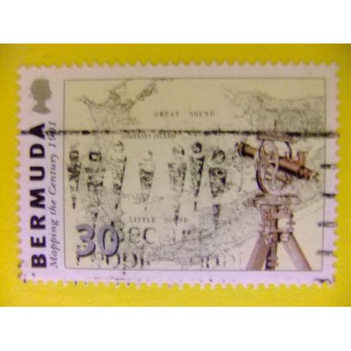 50 Bermudes 1999 / Carte Cartographique De L'île / Yvert 779 Fu
