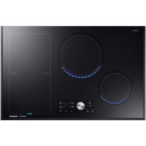 Samsung Chef Collection NZ84J9770EK - Table de cuisson à induction - 4 plaques de cuisson - Niche - largeur : 75 cm - profondeur : 49 cm - noir - avec côtés biseautés, - avec avant biseauté -...