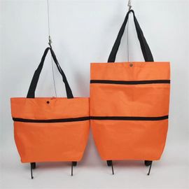 Sac De Courses Pliable À Roulettes, 2 En 1 Sac De Courses Y Chariot De Courses Pour La Maison