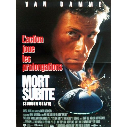 Mort Subite (Sudden Death) - Véritable Affiche De Cinéma Pliée - Format 40x60 Cm - De Peter Hyams Avec Jean-Claude Van Damme, Powers Boothe - 1996