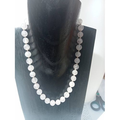 Collier Ras Du Cou Quartz Rose