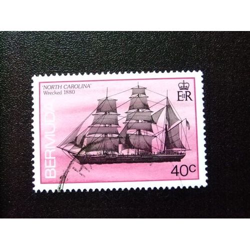 50 Bermudes 1986 / Navires Naufragés (North Carolina ) / Yvert 493 Fu
