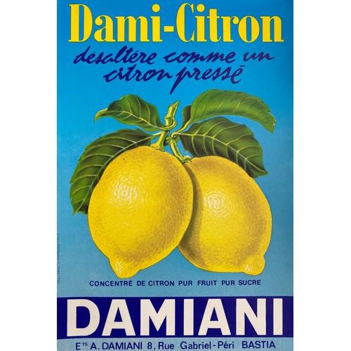 Affiche Damiani Citron