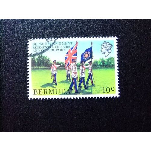 50 Bermudes 1982 / Regiment Des Bermudes Porte-Drapeaux / Yvert 413 Fu