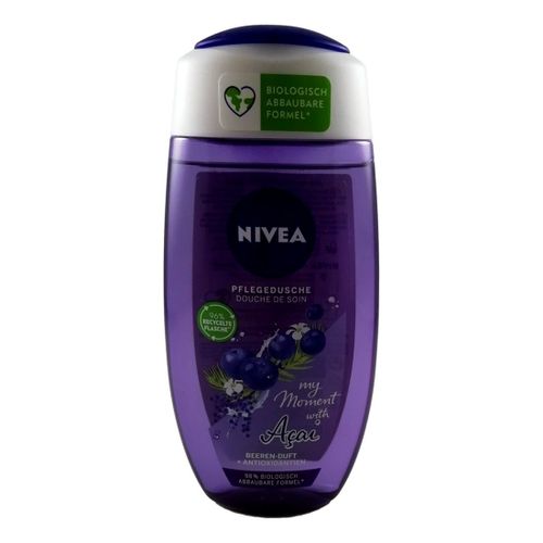 Gel Douche Nivea Aux Baies D'açai 250ml Antioxydant Biodégradable 