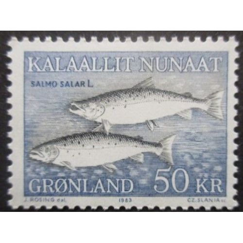 Groenland N°128 Saumon Neuf ** Cote 22,50€
