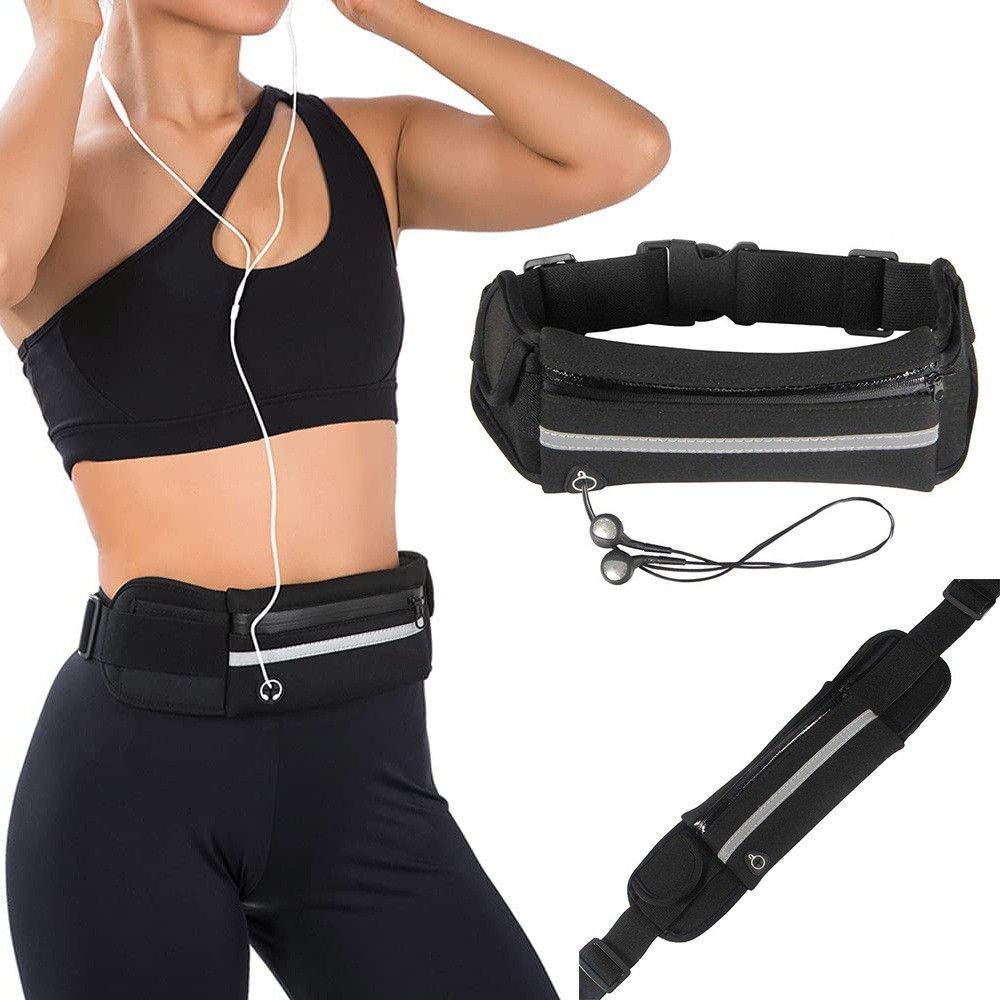 Sac Banane Ceinture Running Sport Étanche Smartphone Bouteille Jogging Fitness