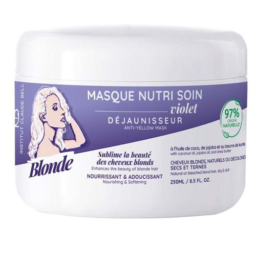 Blonde Masque Nutrition Soin Violet Déjaunisseur Nourrissant Et Adoucissant 