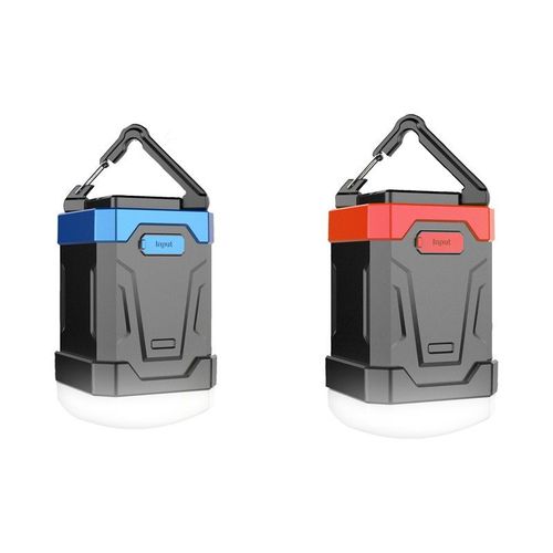 Lanterne De Camping Waterproof Et Batterie Externe Portable 13000 Mah - Rouge