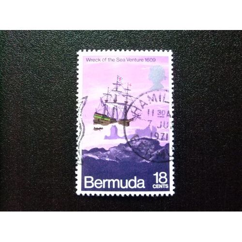 50 Bermudes 1971 / Naufrage De La ” Sea Venture ” / Yvert 270 Fu