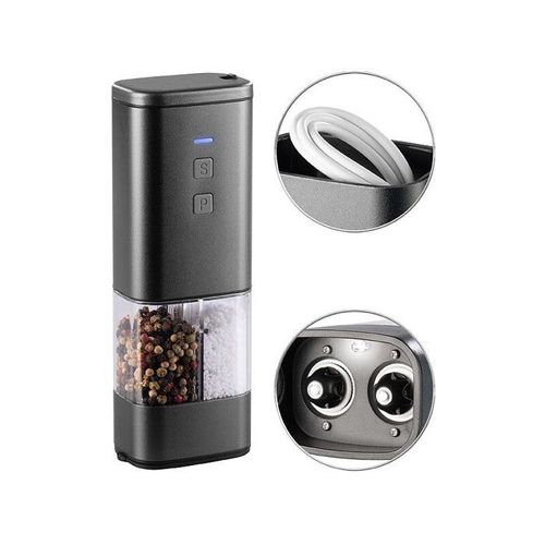 Moulin À Poivre Et Sel Électrique Rechargeable Avec Broyeur En Céramique