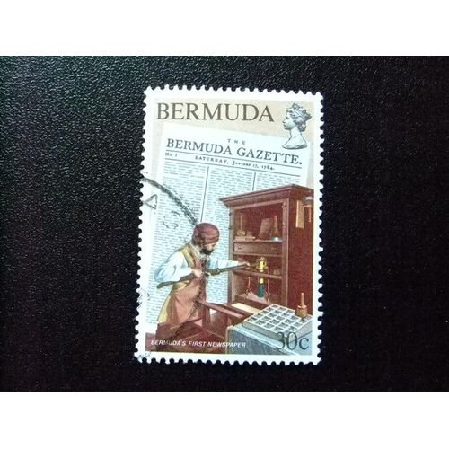 50 Bermudes 1984 / Première Page Du Journal / Yvert 436 Fu