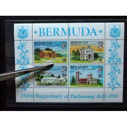 50 Bermudes 1970 / 350 Aniver. Del Parlamento / Yvert Bloc 1 Mnh