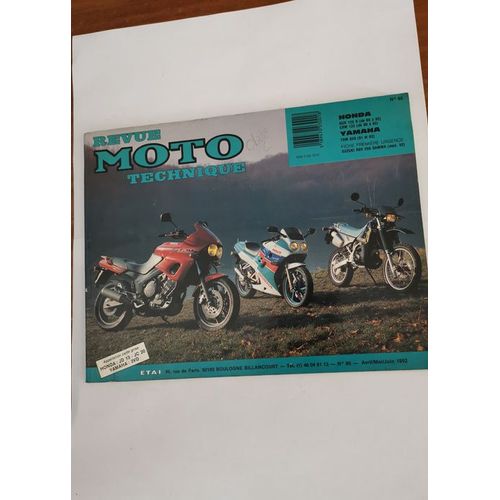 Revue Moto Technique 85. 1992. Honda Nsr 125 R (1989-1992) Crm 125 (1990-1992). Yamaha Tdm 850 (1991-1992).