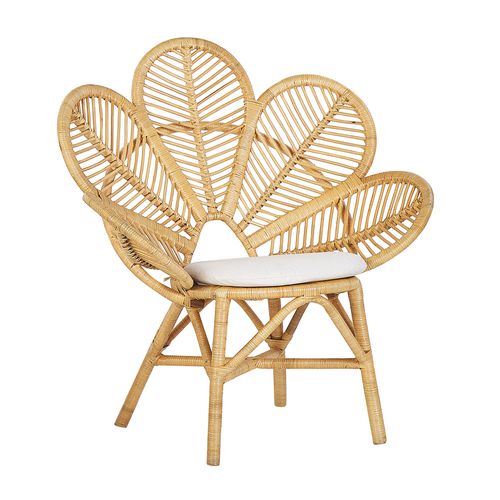 Chaise En Rotin Beige Clair Florentine