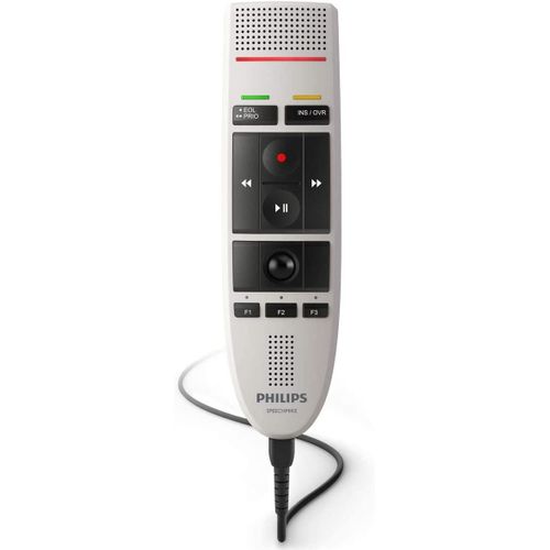 Philips LFH3200/01 SpeechMike Microphone de dictaphone USB Blanc