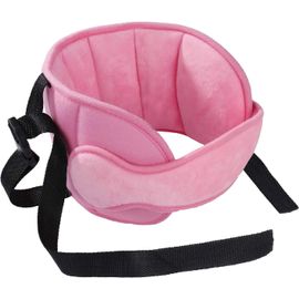Bébé Support De Tête De Voiture, Réglable Auto Siège De Sécurité Porte-Tête Pour Enfant, Confortable Cale Cou Oreiller Tête,Rose