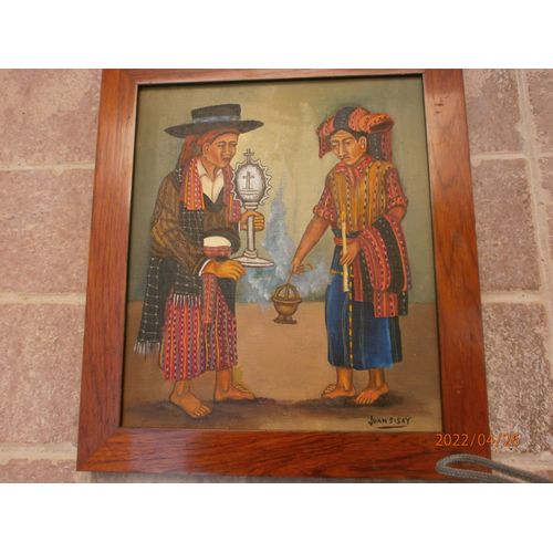 Toile Art Naif Juan Sisey Guatemala