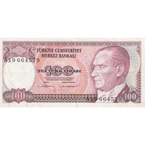 Turquie 100 Lirasi 1970