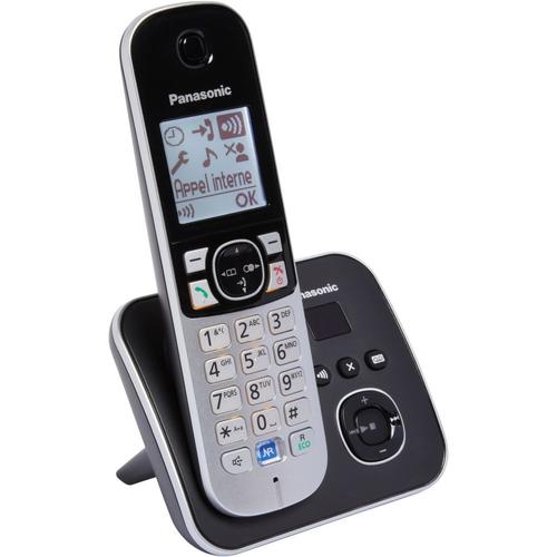 Panasonic KX-TG6821 - Téléphone sans fil - système de répondeur avec ID d'appelant - DECT\GAP