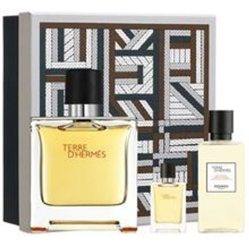 Hermes - Terre D'hermes Pure Perfume Perfume Gift Set 75 Ml, Shower Gel 40 Ml And Miniature Pure Perfume 5 Ml 75ml 