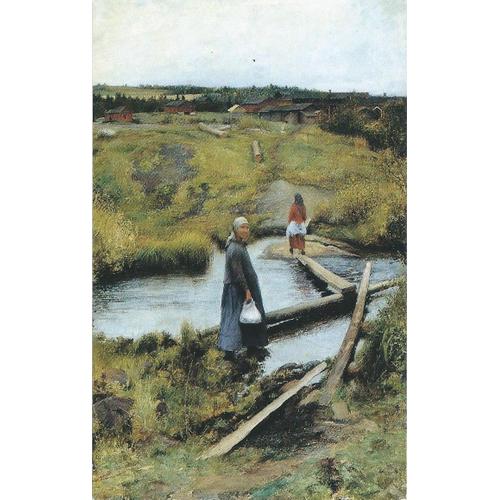Finlande, Belle Carte Postale Neuve, Musée Des Beaux Arts D'helsinki, Oeuvre De Pekka Halonen, "Le Raccourci".