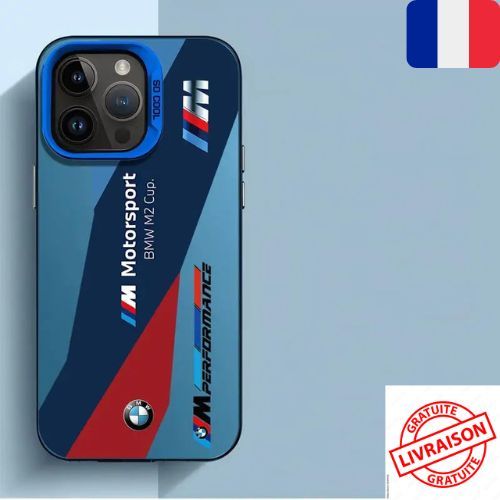 Coque De Téléphone Souple Bleue Luxe Bmw, Compatible Avec Iphone 15, 11, 13 Pro