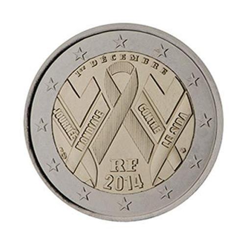 Piece 2 Euros - France - 2014 - Journée Contre Le Sida