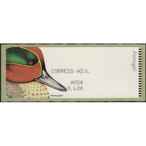 Portugal 2000 Vignette Canard Marrequinho Anas Crecca Sarcelle D'hiver Y&t Pt D21