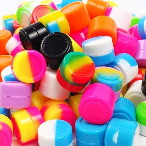 20pcs Conteneurs Cosmétiques Vide Pots De Voyage Rondes Silicone,5ml,Pour Maquillage, Crème, Baume À Lèvres 