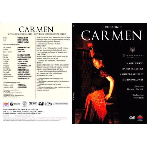 Georges Bizet Carmen Par Maria Ewing Barry Mccauley Marie Mclaughlin David Holloway Xavie Depraz Walker Collier Rigby Davia Sandison Evangelides Kingham Glyndebourne Festival Opera Dir Bernard Haitink