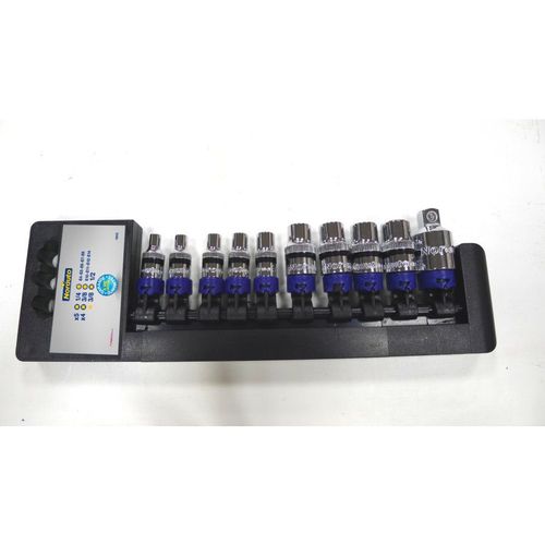 9 Douilles Torx T4-T14 Avec Adaptateur Carré 1/4'' Norauto