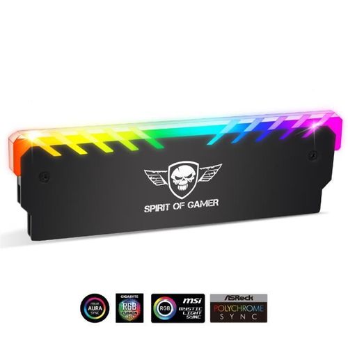 Spirit Of Gamer ? HEATSINK - Dissipateur Thermique ARGB - Pour mémoire RAM