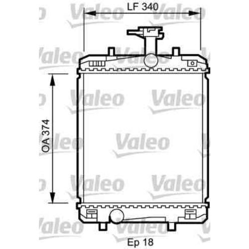 Radiateur De Refroidissement Valeo 735072