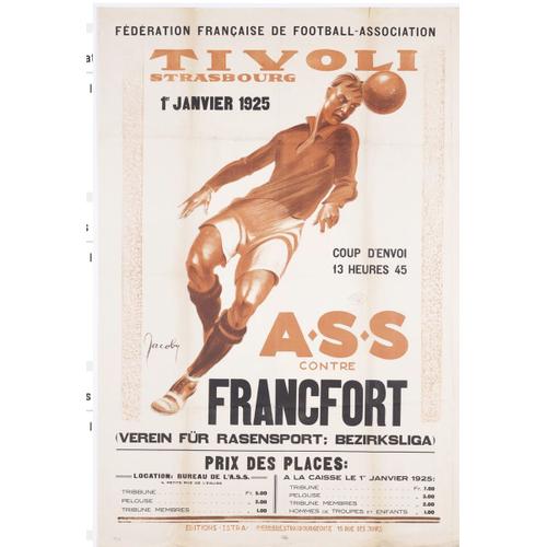 Affiche Strasbourg 1925 Foot