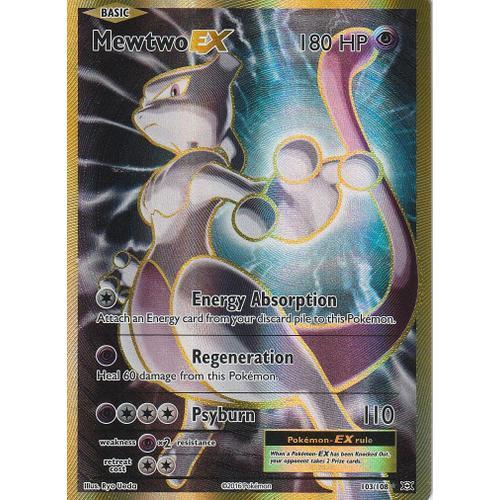 Carte Pokemon - Mewtwo Ex - 103/108 - Ultra Rare Full Art - Xy12 Évolutions - Version Anglaise -